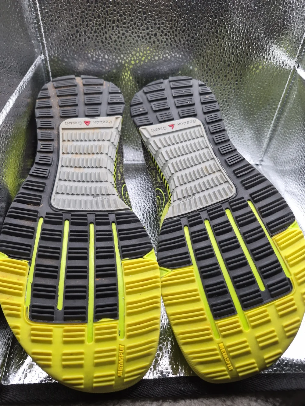 Reebok Womens Neon Yellow & Black CrossFit Training Shoe Size 7